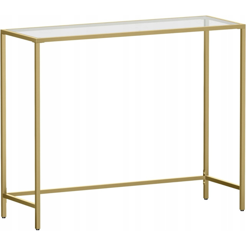 Консольний столик, консоль для вітальні VASAGLE GLAMOUR 100x80x35 Gold
