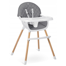 Стільчик для годування , регульований піднос Nukido Lilo сірий 3-В-1 (Польша)