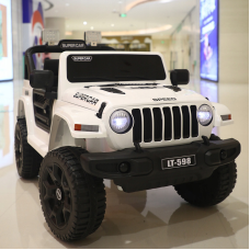 Дитячий автомобіль JEEP LT Off Road 4x4 білий акумуляторний з світловими та звуковими ефектами