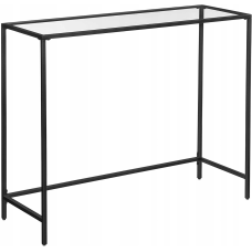 Консольний столик, консоль для вітальні VASAGLE GLAMOUR 100x80x35 Black