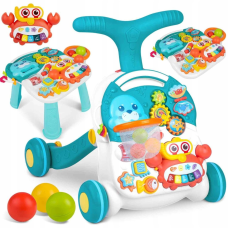 Ходунки-каталка ігровий розвивальний столик 3в1 Ricokids RK-810 Huanger Walker Active Table Польща