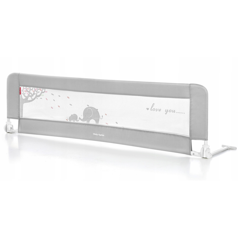 Захисний бар“єр, огорожа, бортик для ліжка Moby-System BED RAIL GREY 154 x 42 см