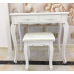 Туалетний столик Care Life білий матовий 75 x 147 x 40 см + Табурет у комплекті