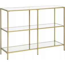 Консольний столик, консоль для вітальні Songmics VASAGLE GLAMOUR 100x73x30 Gold