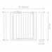 Металева огорожа, захисний бар“єр, калітка для дверей, сходи, ворота безпеки 75-105 см Nukido