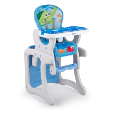 Стільчик для годування 3в1 Ricokids Teri 104,5 х 59 х 58 см Сіро-голубе Польща