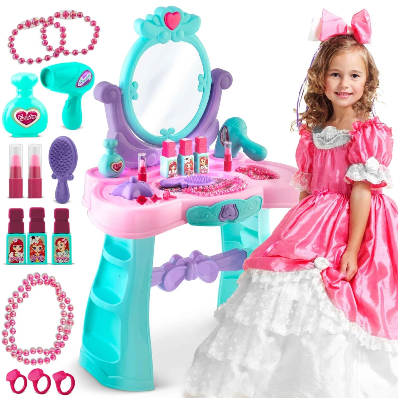 Туалетний столик для дівчаток із дзеркалом Ricokids RK-732