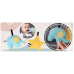 Колиска-гойдалка дитячий шезлонг з іграшками Nukido Baby Bouncer NK-52 сірий