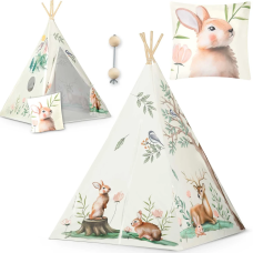 Намет-вігвам  + подушка Tipi  для дитячих кімнат Nukido 740700 Бежева Польща