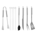 Набір для грилю та барбекю із 9 аксесуарів + чехол Kaminer