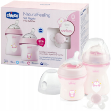 Набір для новонароджених набір пляшечок Chicco Natural Feeling + cоска PhysioForma Comfort