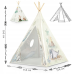 Намет-вігвам  + подушка Tipi  для дитячих кімнат Nukido 740701 Бежева Польща