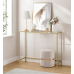 Консольний столик, консоль для вітальні VASAGLE GLAMOUR 100x80x35 Gold