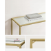 Консольний столик, консоль для вітальні VASAGLE GLAMOUR 100x80x35 Gold