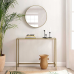 Консольний столик, консоль для вітальні VASAGLE GLAMOUR 100x80x35 Gold
