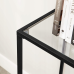 Консольний столик, консоль для вітальні VASAGLE GLAMOUR 100x80x35 Black
