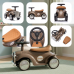 Вінтажний ретро автомобіль Milly Mally Royce Brown Pushchair Retro Car Classic Car