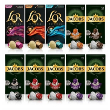 Кава в капсулах Jacobs L“OR для Nespresso різних смаків 100 капсул