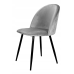 Крісло для кухні, вітальні Кухонний Стілець Lugano Gloria Grey Velvet 48 х 45 х 77 см  Велюр Сірий