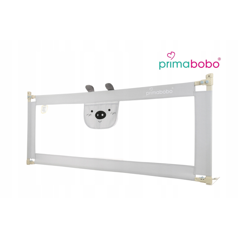 Захисний бар“єр, огорожа, бортик для ліжка Primabobo Bear 200 см сірий